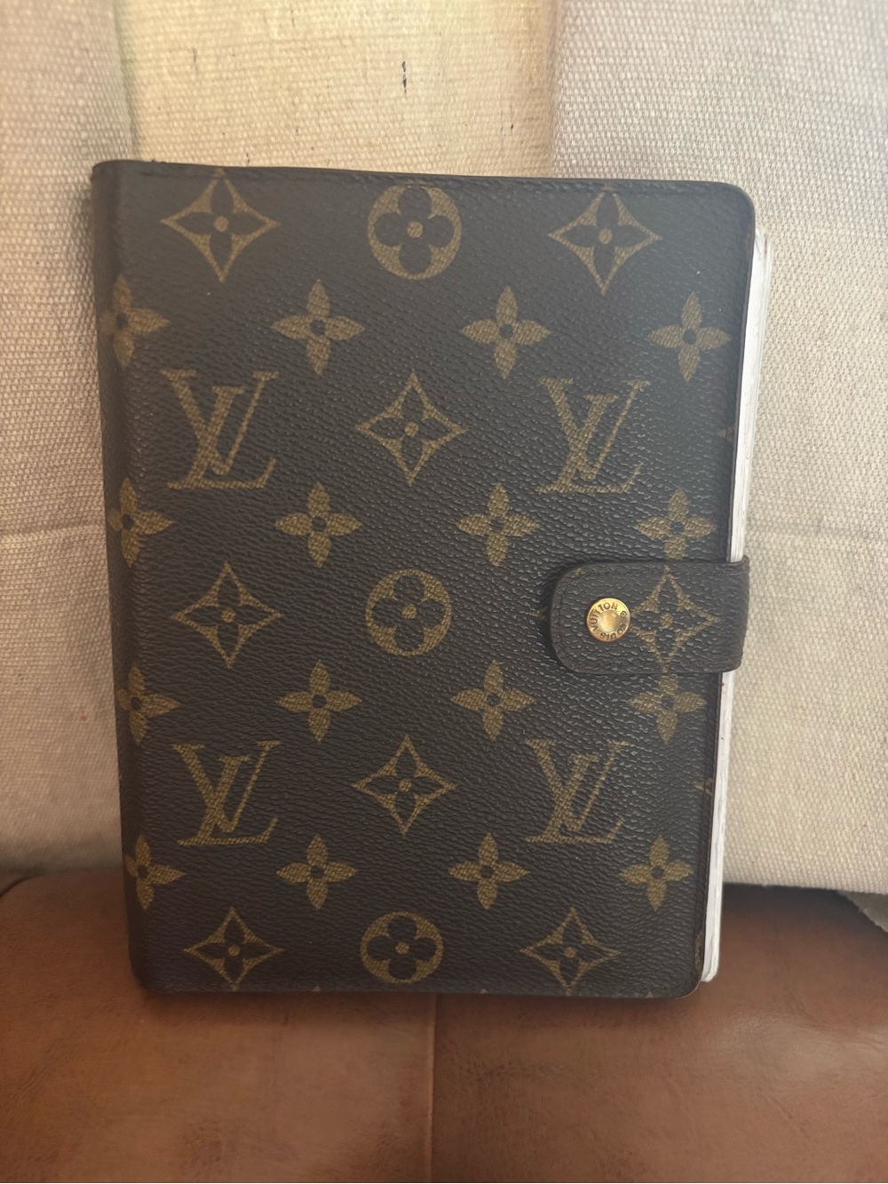 Louis Vuitton Brown Monogram Tablet Folio Case